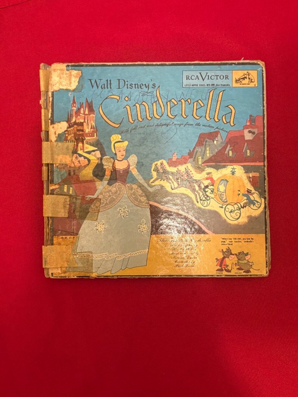 Walt Disney's Cinderella RCA Victor Record Album